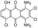 1,4-diamino-2,3,5-trichloro-8-hydroxyanthraquinone Struktur