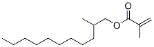 メタクリル酸2-メチルウンデシル 化学構造式