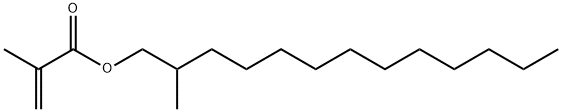 2-methyltridecyl methacrylate 结构式