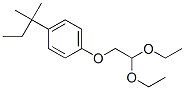 1-(2,2-ジエトキシエトキシ)-4-(1,1-ジメチルプロピル)ベンゼン 化学構造式