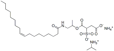 2-プロパンアミン/2-スルホこはく酸1-[1-メチル-2-[[(Z)-1-オキソ-9-オクタデセニル]アミノ]エチル]4-アンモニウム,(1:1) 化学構造式