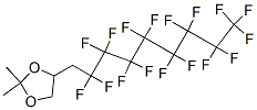 4-(2,2,3,3,4,4,5,5,6,6,7,7,8,8,9,9,9-heptadecafluorononyl)-2,2-dimethyl-1,3-dioxolane  Structure