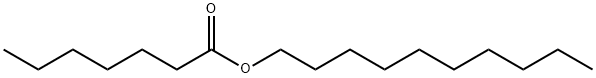 エナント酸デシル 化学構造式