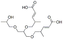 [1-[(2-hydroxypropoxy)methyl]-1,2-ethanediyl]bis[oxy(1-methyl-2,1-ethanediyl)] diacrylate Struktur
