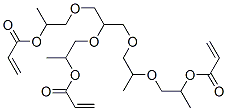 1,4,12-trimethyl-14-oxo-8-[2-[(1-oxoallyl)oxy]propoxy]-3,6,10,13-tetraoxahexadec-15-en-1-yl acrylate 结构式