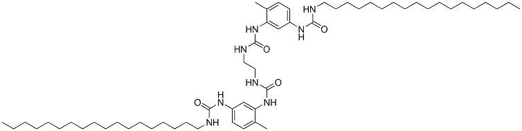 N,N''-ethylenebis[N'-[2-methyl-5-[[(octadecylamino)carbonyl]amino]phenyl]urea] Structure