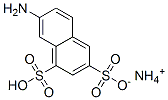 ammonium hydrogen 7-aminonaphthalene-1,3-disulphonate Structure