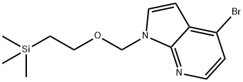 1H-Pyrrolo[2,3-b]pyridine, 4-broMo-1-[[2-(triMethylsilyl)ethoxy]Methyl]- Struktur