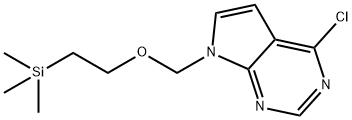 4-クロロ-7-((2-(トリメチルシリル)エトキシ)メチル)-7H-ピロロ[2,3-D]ピリミジン 化学構造式