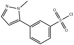 3-(1-甲基-1H-吡唑-5-基)苯磺酰氯, 941716-85-4, 结构式