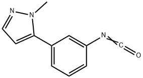 3-(1-Methyl-1H-pyrazol-5-yl)phenyl isocyanate 结构式