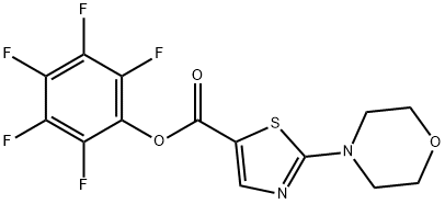 Pentafluorophenyl 2-morpholin-4-yl-1,3-thiazole-5-carboxylate Struktur