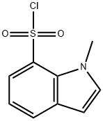 1-甲基-1H-吲哚-7-磺酰氯,941716-95-6,结构式