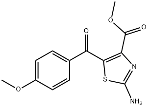 Methyl 2-amino-5-(4-methoxybenzoyl)-1,3-thiazole-4-carboxylate Structure