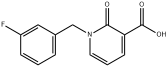 1-[(3-氟苯基)甲基]-2-氧代-1,2-二氢吡啶-3-羧酸,941869-24-5,结构式