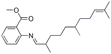 2-[(2,6,10-トリメチル-9-ウンデセン-1-イリデン)アミノ]安息香酸メチル 化学構造式
