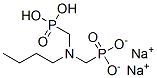 disodium dihydrogen [(butylimino)bis(methylene)]bisphosphonate 结构式