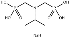disodium dihydrogen [[(1-methylethyl)imino]bis(methylene)]bisphosphonate Structure