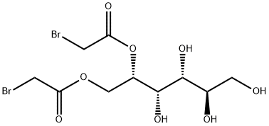 D-glucitol 1,2-bis(bromoacetate) 结构式