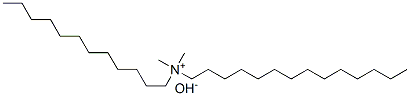 N-ドデシル-N,N-ジメチル-1-テトラデカンアミニウム・ヒドロキシド 化学構造式