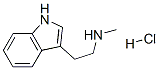 N-methyl-1H-indole-3-ethylamine monohydrochloride, 942-27-8, 结构式