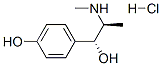 (R*,S*)-4-hydroxy-alpha-[1-(methylamino)ethyl]benzyl alcohol hydrochloride Structure