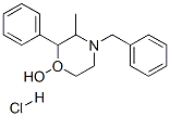 3-methyl-2-phenyl-4-(phenylmethyl)morpholin-1-ol hydrochloride 结构式