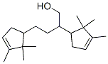 2,2,3-トリメチル-β-(2,2,3-トリメチル-3-シクロペンテン-1-イル)-3-シクロペンテン-1-ブタン-1-オール 化学構造式