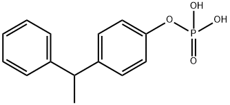 bis[p-(1-phenylethyl)phenyl] hydrogen phosphate 结构式