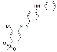 4-[[2-bromo-4-(vinylsulphonyl)phenyl]azo]-N-phenylaniline 结构式