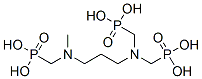 [[[3-[methyl(phosphonomethyl)amino]propyl]imino]bis(methylene)]bisphosphonic acid Structure