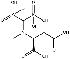 N-[bis(phosphono)methyl]-N-methyl-L-aspartic acid 结构式