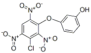 3-(3-クロロ-2,4,6-トリニトロフェノキシ)フェノール 化学構造式