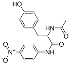 2-acetamido-3-(p-hydroxyphenyl)-N-(p-nitrophenyl)propionamide 结构式