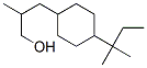 4-(1,1-dimethylpropyl)-beta-methylcyclohexanepropanol Struktur