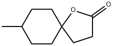 4-メチル-3',4'-ジヒドロスピロ[シクロヘキサン-1,2'(5'H)-フラン]-5'-オン 化学構造式