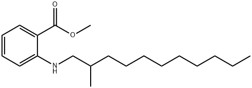 methyl 2-[(2-methylundecyl)amino]benzoate  Structure