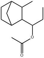 α-エチル-3-メチルビシクロ[2.2.1]ヘプタン-2-メタノールアセタート 化学構造式