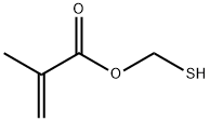 2-メチルプロペン酸メルカプトメチル 化学構造式