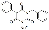sodium 1-benzyl-5-phenylbarbiturate Struktur