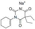 sodium 1-(1-cyclohexen-1-yl)-5,5-diethylbarbiturate 结构式