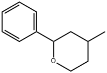 テトラヒドロ-4-メチル-2-フェニル-2H-ピラン 化学構造式