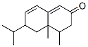 4,4a,5,6-テトラヒドロ-4,4a-ジメチル-6-(1-メチルエチル)ナフタレン-2(3H)-オン 化学構造式