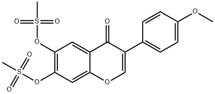6,7-비스(메실옥시)-3-(4-메톡시페닐)-4-벤조피론