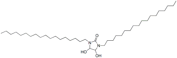 4,5-dihydroxy-1,3-dioctadecylimidazolidin-2-one Struktur