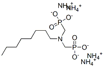 tetraammonium [(octylimino)bis(methylene)]bisphosphonate 结构式