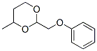 4-methyl-2-(phenoxymethyl)-1,3-dioxane Struktur