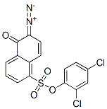 6-ジアゾ-5,6-ジヒドロ-5-オキソ-1-ナフタレンスルホン酸2,4-ジクロロフェニル 化学構造式