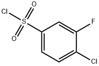 4-Chloro-3-fluorobenzenesulfonyl chloride Structure
