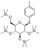 对甲苯基-1-硫代-2,3,4,6-四-O-(三甲基硅基)-Β-D-吡喃葡萄糖苷, 942043-17-6, 结构式